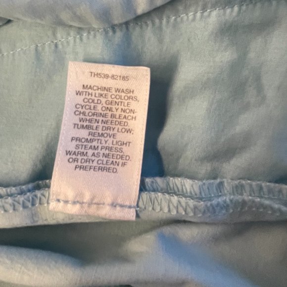 Pendleton Light Blue, Straight Leg Pants with Back Flap Pockets, Size 14 - Picture 6 of 10